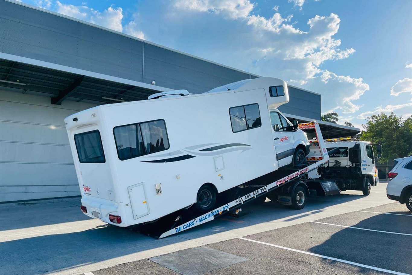 Special vehicle towing